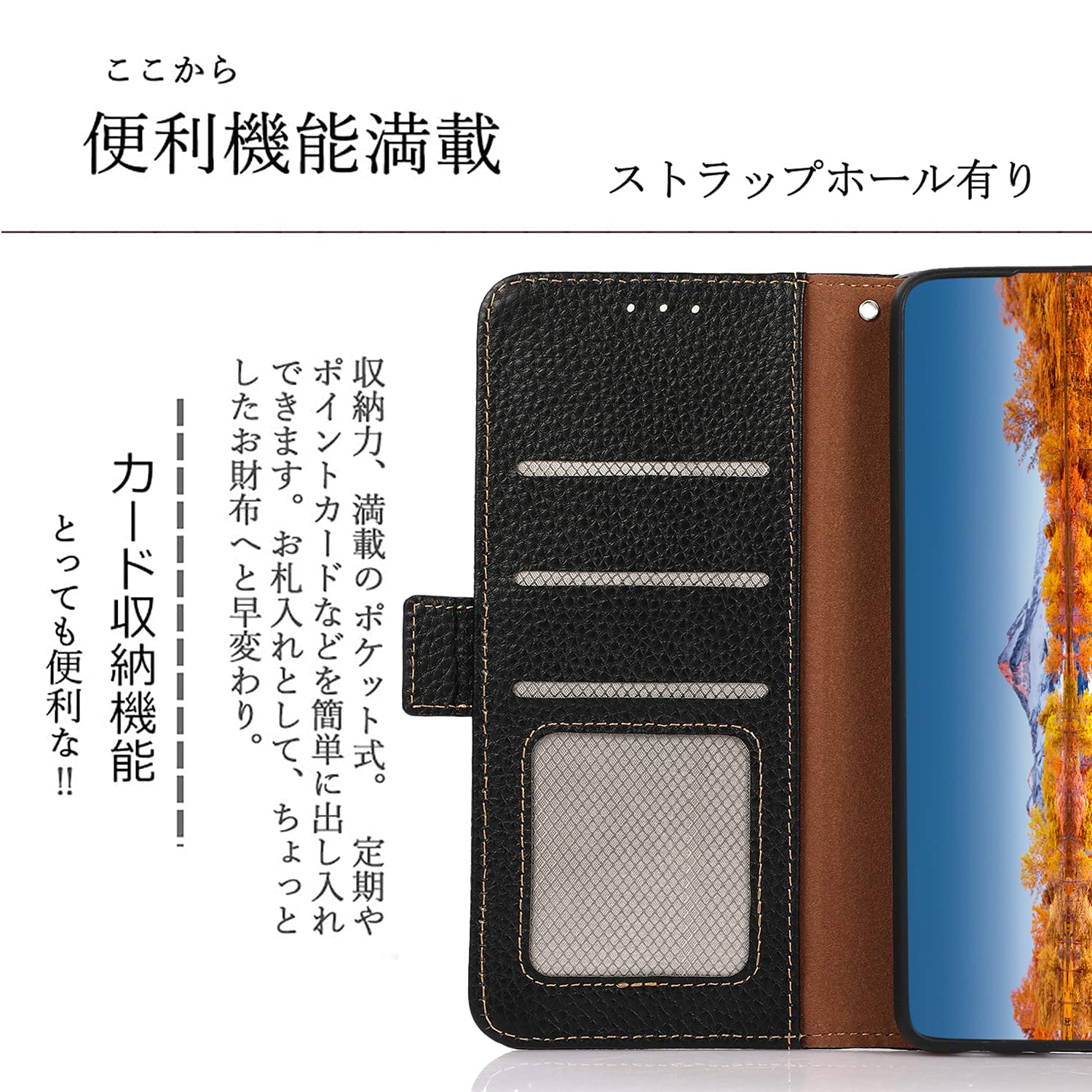 Amazon.co.jp: for OPPO Reno5 A ケース 手帳型 本革 for オッポ リノ5